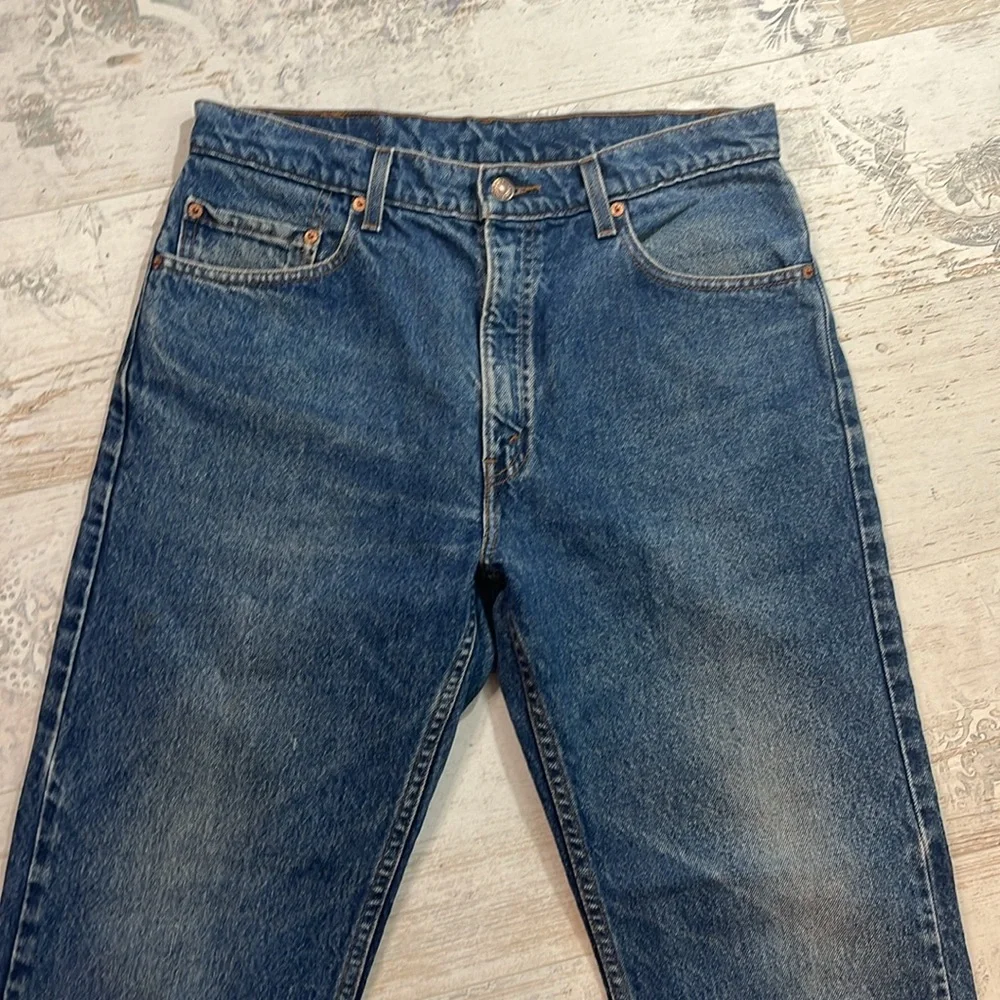Levi’s Men’s 505 Regular Fit Straight Leg Blue Jeans Size 34x30